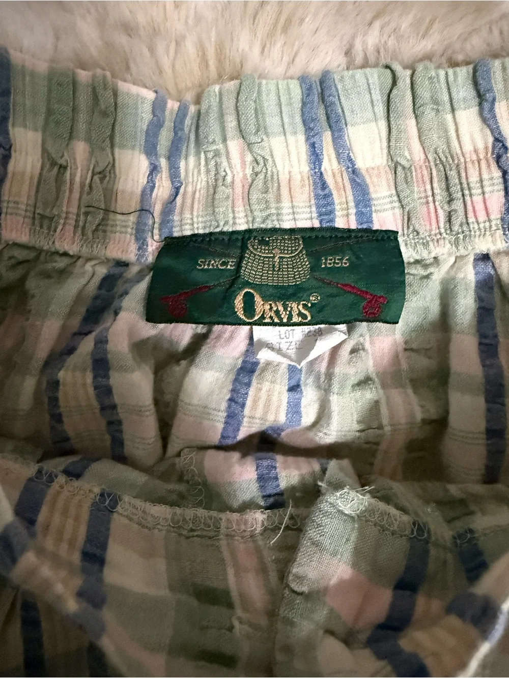 Vintage Orvis Prairie Cottagecore Button-Front Plaid Midi Skirt